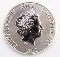 Auktion 363<br>2 Dollar Niue 2022 THE FLASH DC Comics Silber 1 oz .999
