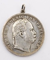 Auktion 363<br>Ein Reichsthaler 1866, Wilhelm, König von Preussen, gehenkelt