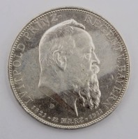 Auktion 363<br>5 Mark 1911, Luitpold-Regent von Bayern
