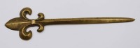 Auktion 363<br>Brieföffner, Bronze, franz. Lilie, L-19,2cm