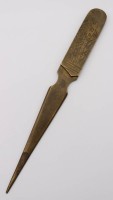 Auktion 363<br>Brieföffner, Bronze, älter, ca. L-24cm