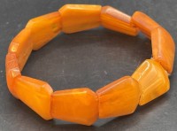 Auktion 363<br>Bernstein Zugarmband, gelb, 9,6 gr