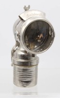 Auktion 363 / Los 16024 <br>Karbid-Fahrradlampe, Baldauf, gute Erhaltung, ca. H-19cm