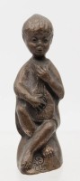 Auktion 368<br>Bronze, M&auml;dchen mit Mandoline, signiert, ca. H-14,5cm