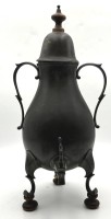Auktion 364 / Los 16004 <br>antike massive Zinn "Droppel-Minna",  gut erhalten, wohl 19.Jhd., in Boden gemarkt, H-49 cm