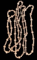 Auktion 364<br>lange Halskette, Rosenquartz mit Silberschliesse-835-, L-ca. 140 cm, 50 gr