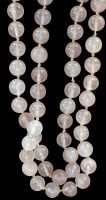 Auktion 364<br>kurze Rosenquartz Halskette, endlos, L-66 cm