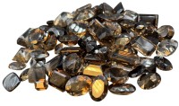 Auktion 364 / Los 1045 <br>gr. Lot Schmucksteine,  braun,Topase/Rauchquartz oder ähnliches?? ca. 200 carat, einzelne grosse bis 10 ct