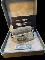 Auktion 364 / Los 2007 <br>Radio Diastar Herrenarmbanduhr in Kasten mit Garantiekarte, Werk läuft, orig. Keramikband, Kaufdatum 2012, guter Zustand