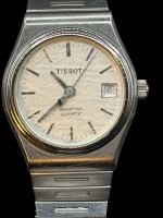 Auktion 364<br>Quartz DAU "Tissot" Seastar, orig. Stahlband, Werk nicht geprüft, Glas zerkratzt