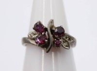 Auktion 364<br>Ring, Silber gepr., mit Amethyst, 3,5gr., RG 52