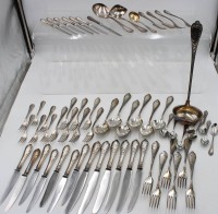 Auktion 364 / Los 11028 <br>61tlg. Besteck, Breucker, 90er Auflage, älter