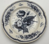 Auktion 364 / Los 9011 <br>gr. Teller "Ridgway&Morley" um 1850, England, Blaumalerei, Dekor Verona, sammelwürdige Erhaltung, D-27 cm, Handmalerei
