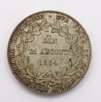 Auktion 364 / Los 6016 <br>Nassau Taler  1864, Joseph zu Nassau, (105), zum 25.ten Jubiläum der Reichsgründung