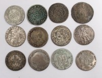Auktion 364 / Los 6019 <br>12x altdeutsche Münzen, alle 18.Jhd. und Silber, zus. 51,3 gr.