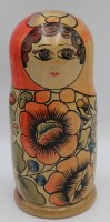 Auktion 364 / Los 14518 <br>gr.  Matroschka, handbemalt, H-24 cm