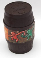 Auktion 364<br>Spiel von 1968 "Das Affenfass" Kunststoff, H-12,5 cm