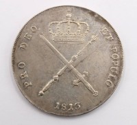 Auktion 364<br>Bayern Maximilian IV ein Thaler 1813, Silber, D-4 cm, ca. 29,5 cm