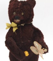 Auktion 364 / Los 12033 <br>mechan. Tanzbär mit Schlüsselaufzug, Werk läuft, H-22 cm