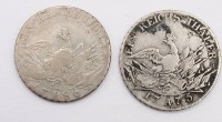Auktion 364<br>2x 1 Reichsthaler, 1775+1786, Friedrich v. Preussen, Silber, zus. ca. 43 gr