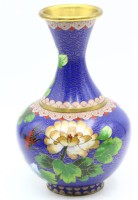 Auktion 364 / Los 15518 <br>Vintage Cloisonne Vase, H-21cm