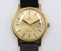 Auktion 364<br>Vintage-Herren-Armbanduhr, OMEGA Geneve, Handaufzug, Werk läuft, D-3,5cm
