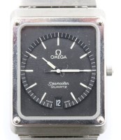 Auktion 364<br>Vintage-Herren-Armbanduhr, OMEGA Seamaster, Quarzwerk nicht geprüft, ca. 2,8 x 3,2cm