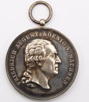 Auktion 364 / Los 7049 <br>Friedrich August von Sachsen, Verdienstmedaille