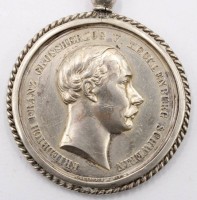 Auktion 364 / Los 7055 <br>Sch&uuml;tzenmedaille, Friedrich Franz, Grossherzog Mecklenburg-Schwerin "Dem besten Sch&uuml;tzen" an Kette
