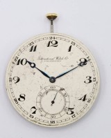 Auktion 364<br>Taschenuhr-Werk, IWC-International Watch &amp; Co, Werk läuft, ca. D-4,3cm