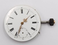Auktion 364<br>Taschenuhr-Werk, wohl IWC, Werk steht, Sekunde fehlt, ca. D-4,4cm