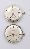 Auktion 364<br>2x div. OMEGA-Werke, 1x Seamaster Automatic (steht), 1x läuft, ca. D-3cm