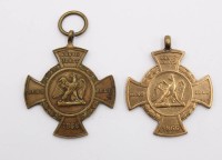 Auktion 364<br>2x Erinnerungskreuze für 1866