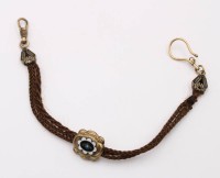 Auktion 364<br>Echthaar Uhrenkette, 19. Jhd., ca. L-23,5cm