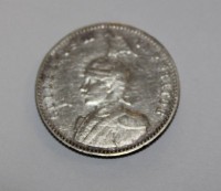 Auktion 364 / Los 6132 <br>1/4 Rupie aus Deutsch-Ostafrika,  Kaiser Wilhelm II. 1901