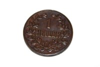 Auktion 364<br>1-Heller-Münze, Deutsch-Ostafrika, 1905
