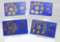 Auktion 364 / Los 6150 <br>4x  Münzsätze, Staatliche Münze Karlsruhe G