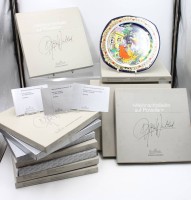 Auktion 364<br>12x Weihnachtsteller, Rosenthal, je in orig. Karton, 1983 bis 1994, Entw. B.Wiinblad, ca. D-30cm