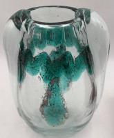 Auktion 364<br>gr. Kristall-Vase, wohl  Oldrich Lipsky ,Tjeckoslovakien 1960 -70 ?, H-26 cm, B-18 cm