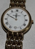 Auktion 364<br>Michel Herbelin Damen  Quartzuhr,D-32 mm, goldfarben, Saphirglas,  Werk nicht geprüft