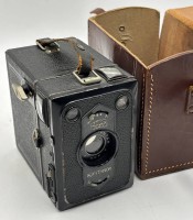 Auktion 364<br>Foto Box "Rox-Tengor" in orig. Ledertasche, guter Zustand