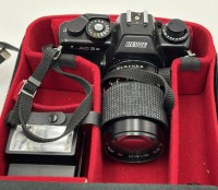 Auktion 364<br>Spiegelreflex  Revue AC 3s mit  Blitzlicht in Tasche