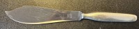 Auktion 364<br>grosses Tortenmesser "Wilkens" Bremen, Griff Silber-800-, L-26 cm, 158 gr.