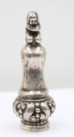 Auktion 364<br>Art-Déco Petschaft in Silber (gepr.), wohl gefüllt, 81,5gr., H-9cm