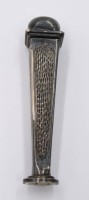Auktion 364<br>Art-Déco Petschaft, versilbert, ca. H-9cm