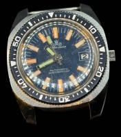 Auktion 365 / Los 2002 <br>Meister-Anker Taucheruhr, Automatik, GUB-GDR, ohne Band, Werk läuft, Glas zerkratzt, D-4 cm