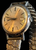 Auktion 365<br>mechan HAU "Timex" Selfwind, automatic, Werk läuft, Tragespuren, Zugband