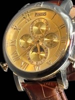 Auktion 365<br>mechan. Automatic HAU "Portas" Askanier, Werk läuft, 22 Jewels, guter Zustand, D-4,2 cm