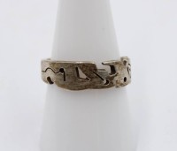 Auktion 365<br>moderner 925er Silber-Ring, 4,5gr., RG 60