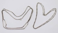 Auktion 365 / Los 1030 <br>2x div. Silber-Ketten, 925er, zus. 26,8gr. , ca. L-80cm